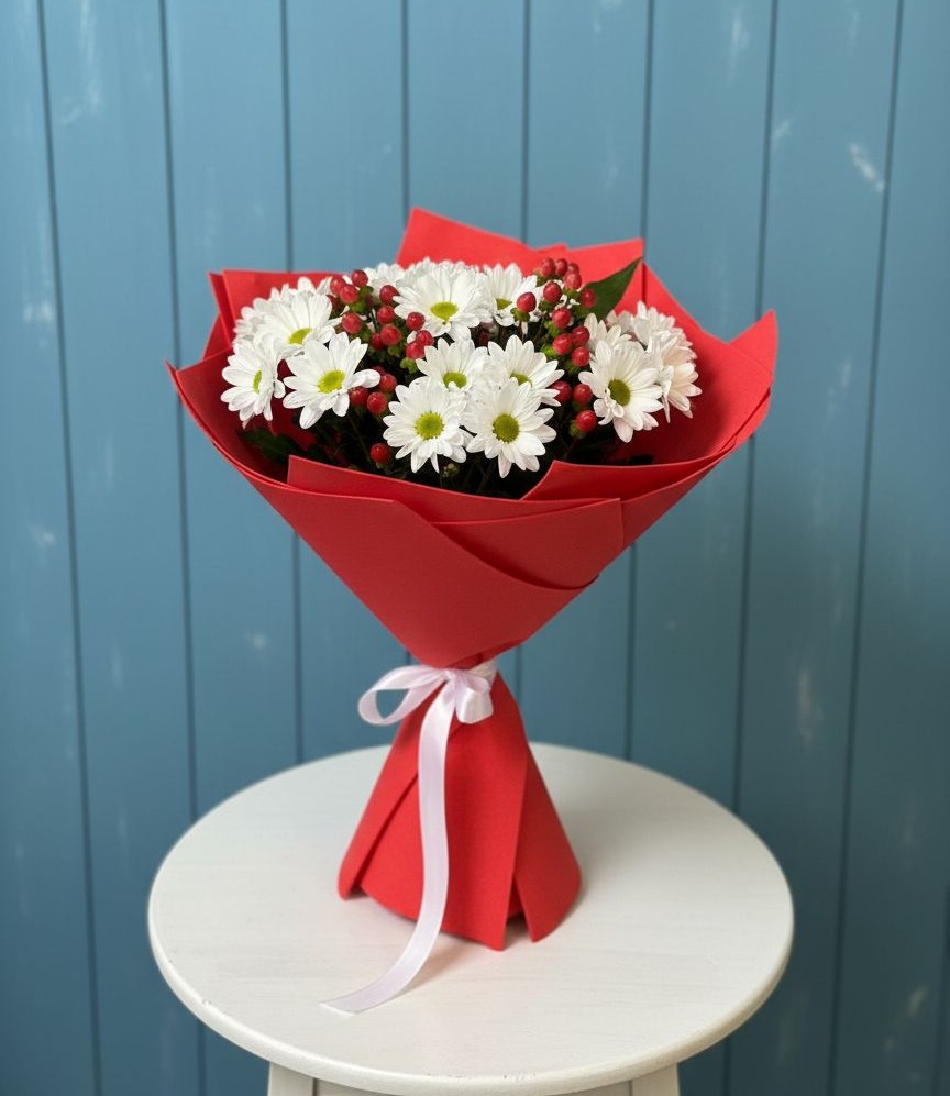 Букет цветов из: Хризантемы в Новольвовск