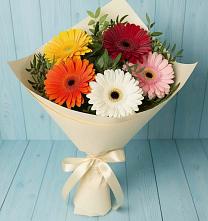 Букет цветов из:  Герберы в Новольвовск