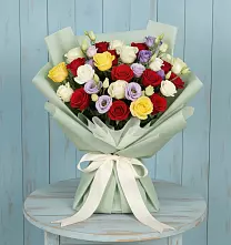 Букет цветов из:  Розы в Новольвовск