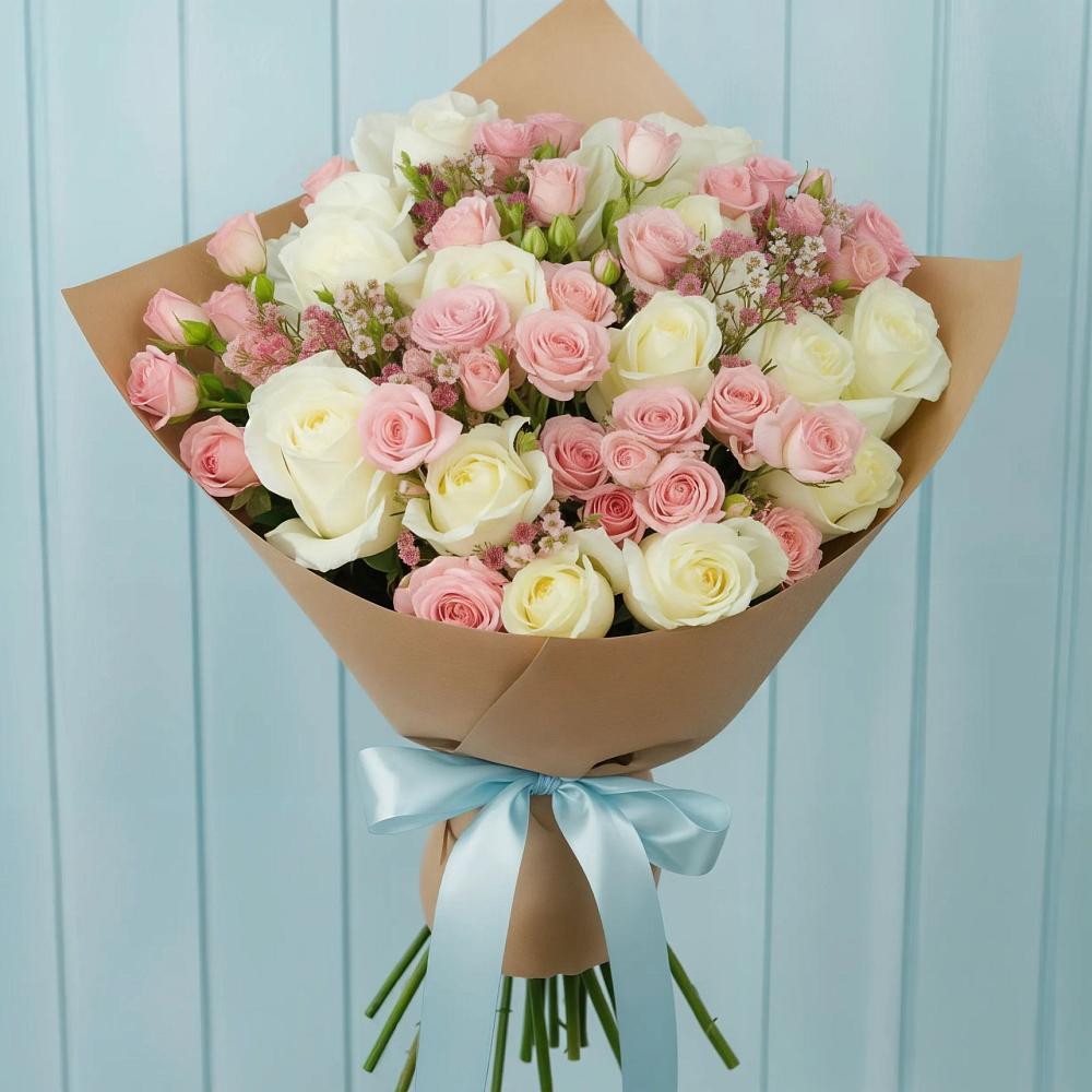 Букет цветов из: Розы в Новольвовск