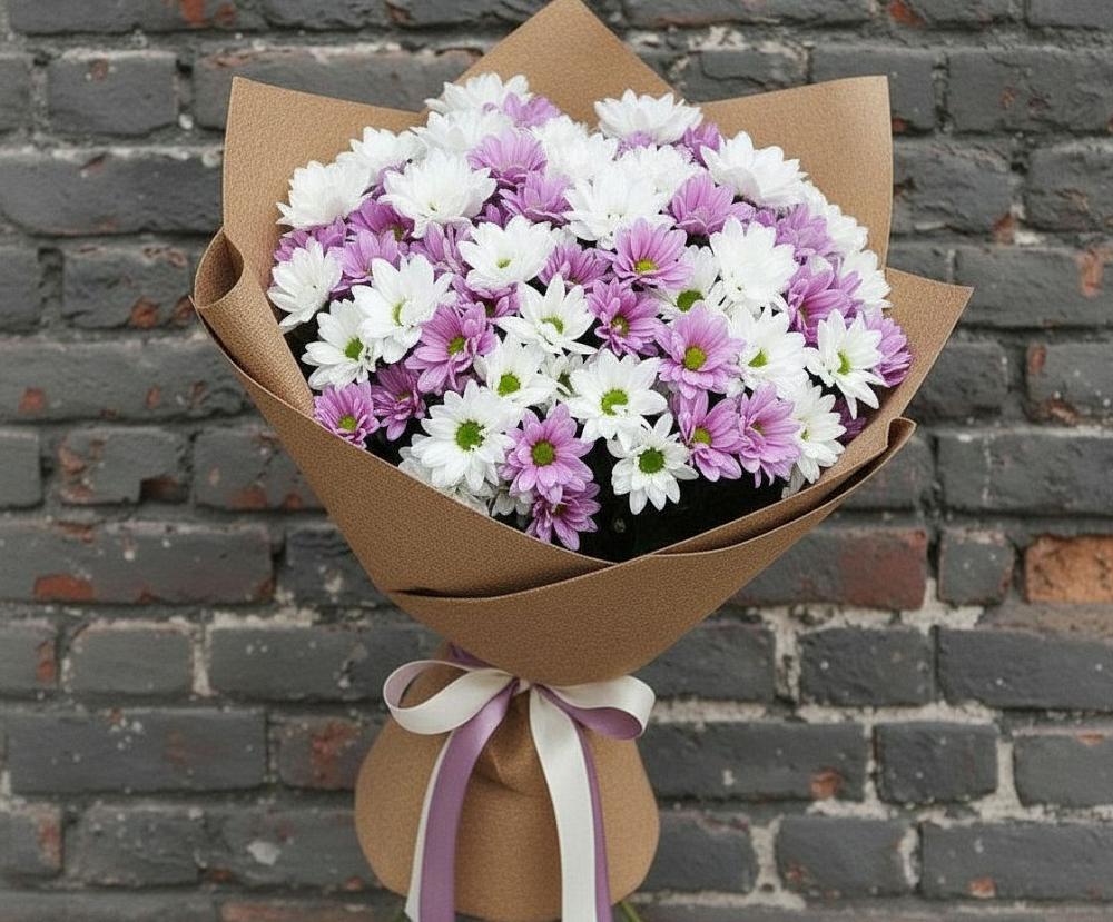 Букет цветов из: Хризантемы в Новольвовск