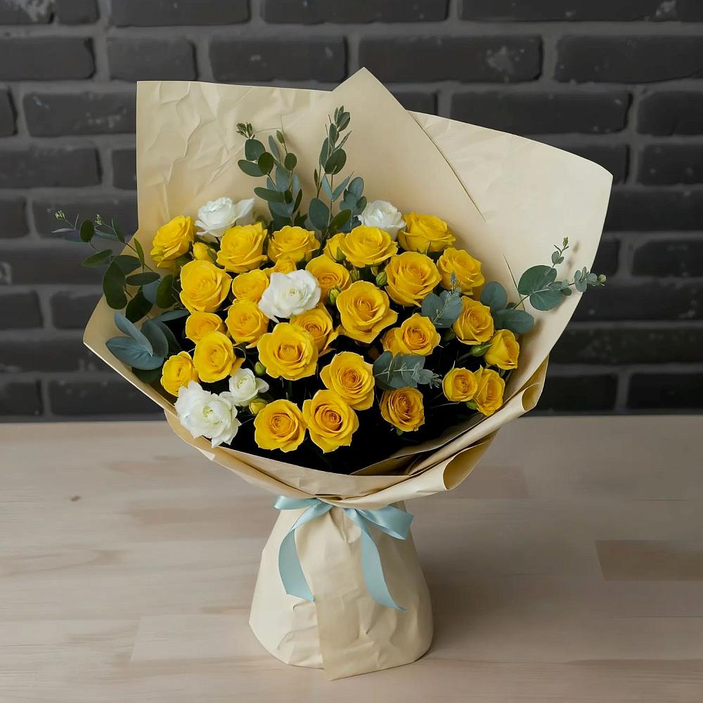 Букет цветов из: Розы в Новольвовск
