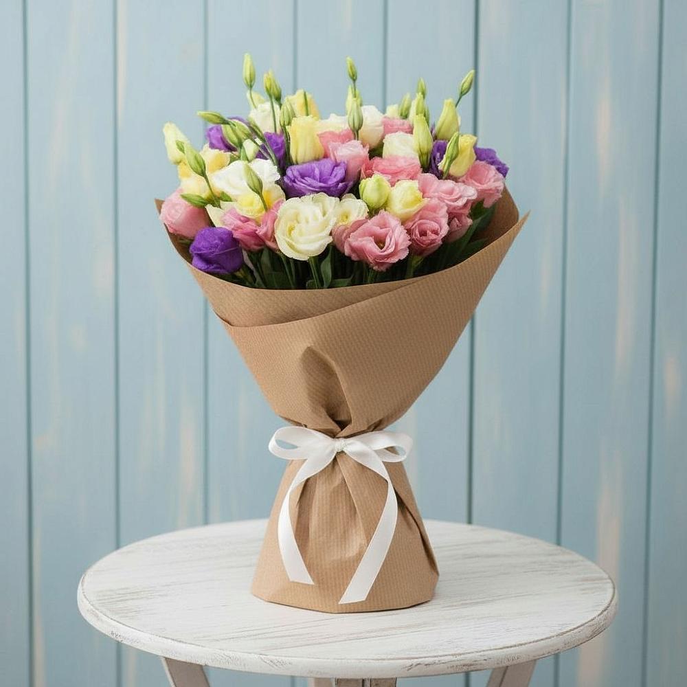 Букет цветов из: Лизиантусы в Новольвовск