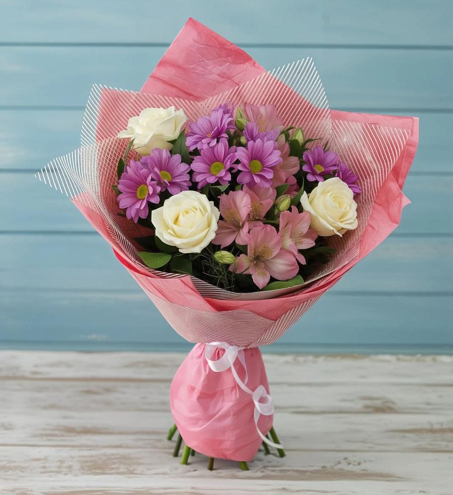 Букет цветов из: Герберы в Новольвовск