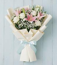 Букет цветов из:  Лилии в Новольвовск