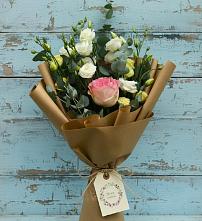 Букет цветов из:  Розы и Лизиантусы #REPLACE_PRED# Новольвовск
