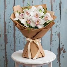 Букет цветов из:  Орхидеи и Розы #REPLACE_PRED# Новольвовск